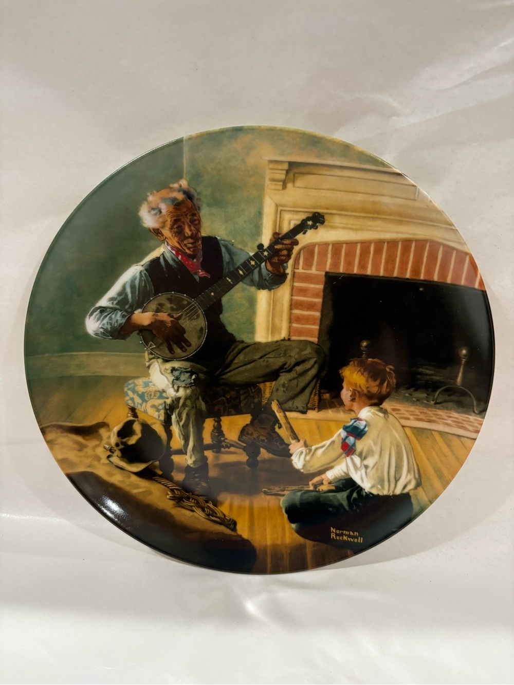 Norman Rockwell Collector Plate - ‘ The Banjo Player’